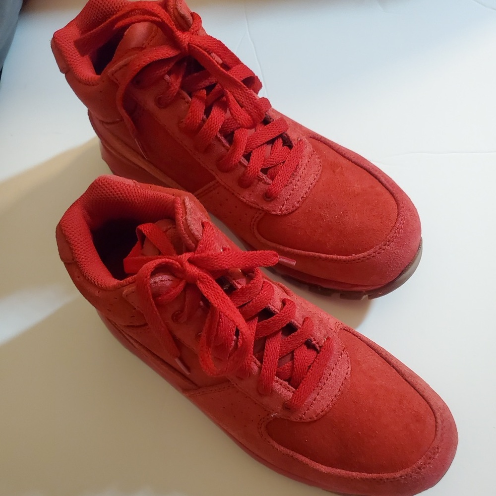 Size Usa 6.5/ Nike Air Max Goadome GS 311567 602 Gym Red/Gum Med Brown Like New